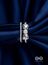 The Bow-Tiful Bliss - Silver Cubic Zirconia Ring