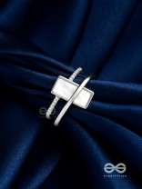 The Band Of Grace - Silver Cubic Zirconia Ring (Adjustable)