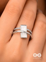 The Band Of Grace - Silver Cubic Zirconia Ring (Adjustable)
