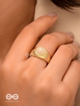 The Latte Lullaby - Golden Ring (Adjustable)