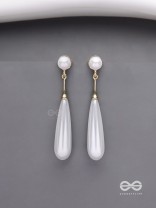 Ivory Drops- Graceful Drop Earrings