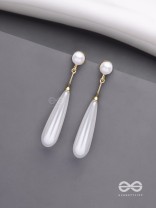 Ivory Drops- Graceful Drop Earrings