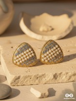 Gleaming Domes - Luxe Crystal Earrings