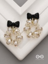 Bow Brilliance- Sparkling Bow Earrings