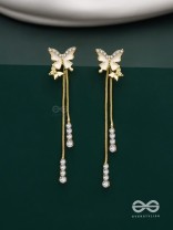 Wings of Glamour- Butterfly Dangle Earrings