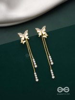 Wings of Glamour- Butterfly Dangle Earrings