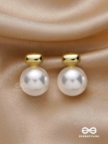 Lustrous Pearls- Subtle Stud Earrings