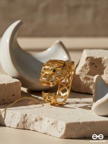 HEAR ME ROAR - 18K GOLD PLATED ANTI-TARNISH LEOPARD RING