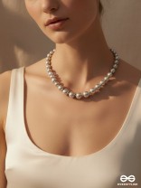 POLISHED ZENITH -  REFINED LUXURY METALLIC BEAD NECKPIECE