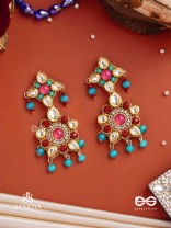 RANG TARANGINI – JAHNVI KAPOOR INSPIRED EARRINGS WITH COLORFUL BEADS, STONES, PEARLS AND INTRICATE DESIGN