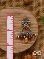 DESERT BLOOM- EARTHY-HUED STATEMENT EAR JACKETS