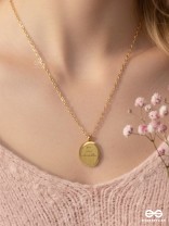 GOLDEN KEEPSAKE - STAINLESS STEEL ANTI-TARNISH ENGRAVED NECKPIECE