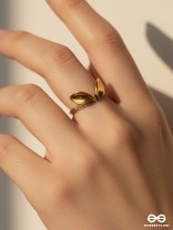 GOLDEN BOWTIE - STAINLESS STEEL ANTI-TARNISH RING