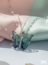 Ethereal Wings - Crystal Butterfly Necklace