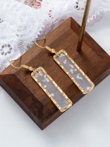 GOLDEN MIRAGE - GLITTER RESIN EARRINGS