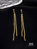 AURORA DRIZZLE - DELICATE GOLD STRAND DANGLERS