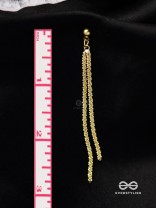 AURORA DRIZZLE - DELICATE GOLD STRAND DANGLERS