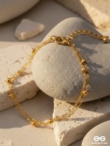 GOLDEN WHISPERS- MINIMALIST MULTI-LAYER GOLD CHAIN BRACELET