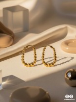 SUNBURST HOOPS – DELICATE DROP-SHAPED STAINLESS STEEL EARRINGS