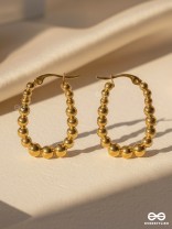 SUNBURST HOOPS – DELICATE DROP-SHAPED STAINLESS STEEL EARRINGS