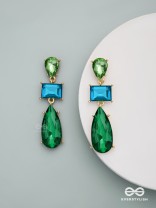 OCEAN MYSTIQUE- LUXURIOUS TEARDROP EARRINGS