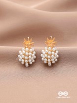 PEARL PINE- EXQUISITE PEARL CLUSTER EARRINGS
