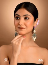 DESERT DREAM  –  OXIDISED BOHEMIAN DANGLERS