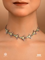 TRIBAL TRIAD - MULTICOLOUR ENAMEL NECKPIECE