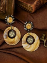 COIN HALO- BOHO HOOP EARRINGS