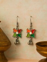 FESTIVE SPIN – VIBRANT PETAL EARRINGS