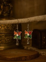 FESTIVE SPIN – VIBRANT PETAL EARRINGS