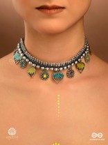 HEARTFOLK CHARM - TRIBAL OXIDISED CHOKER