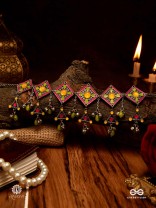 CITRUS BLOOM - ENAMELLED OXIDISED CHOKER