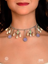 DROPLET DREAM - ENAMELLED CHARM NECKLACE