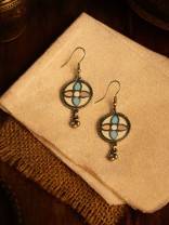 BLOSSOM WHIRL - OXIDISED FLORAL EARRING