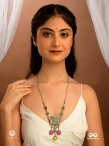 WINGED BLOOM - VIBRANT ENAMEL BUTTERFLY NECKLACE