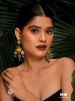 MARIGOLD BEAT - BOHO OXIDISED EARRING