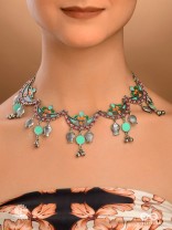 MINT BLOOM - VIBRANT ENAMEL NECKLACE