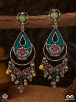TARANGINI – COLOURFUL ENAMELLED EARRING