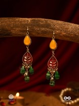 BOHO GREENERY – ENAMELLED EARRINGS WITH NATURE-INSPIRED CHARM