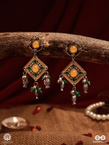 JALRANG – VIBRANT ENAMEL EARRINGS WITH FISH CHARMS