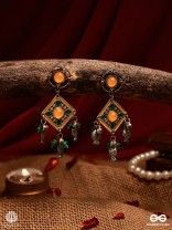 JALRANG – VIBRANT ENAMEL EARRINGS WITH FISH CHARMS