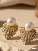 SERENE LEAF – CLASSIC PEARL TOPS WITH GOLDEN LEAF MOTIF