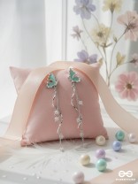 MINT GLIDE – DELICATE BUTTERFLY STRING DROP EARRINGS