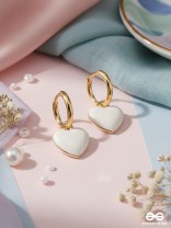 MILK HEART – SOFT MATTE HEART HOOP DANGLER