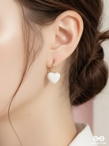 MILK HEART – SOFT MATTE HEART HOOP DANGLER