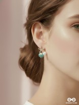 CORAL GREEN TIDE – SHELL & STARFISH STUDS