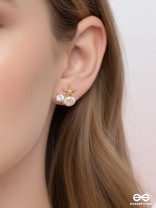 CORAL PINK TIDE – SHELL & STARFISH STUDS