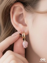 ROSELET – MINIMAL FLORAL DROP EARRINGS