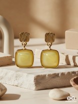 CITRUS POP – TRENDY YELLOW DANGLER